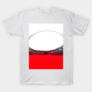 Bubbles on Red T-Shirt